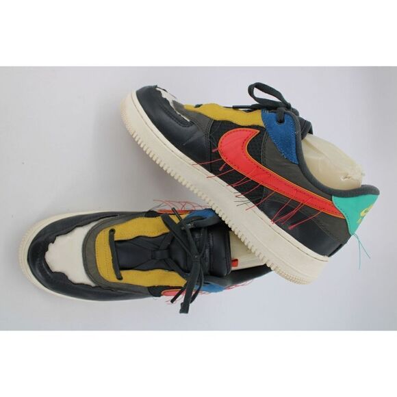 Nike Air Force 1 Low BHM Size 11 DK Smoke Grey/Track Red CT5534 001 - Picture 3 of 11